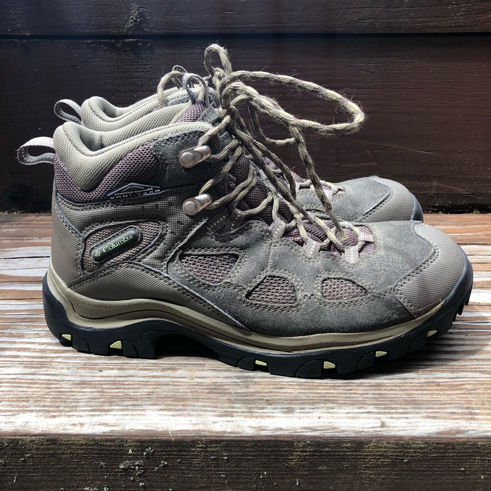 Columbia hiking boot omnitech waterproof brown 8 7.5